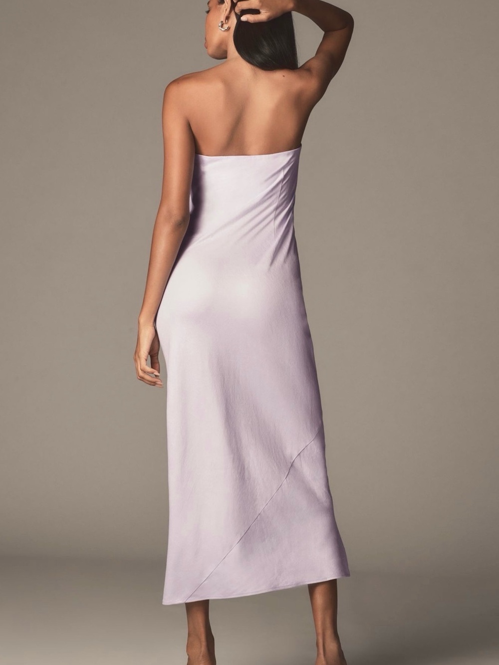 Anthropologie Strapless Maxi Dress in lavender Size XS NWT - Tilda - Picture 13 of 14